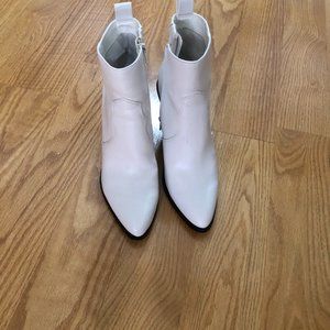Express White Western Bootie